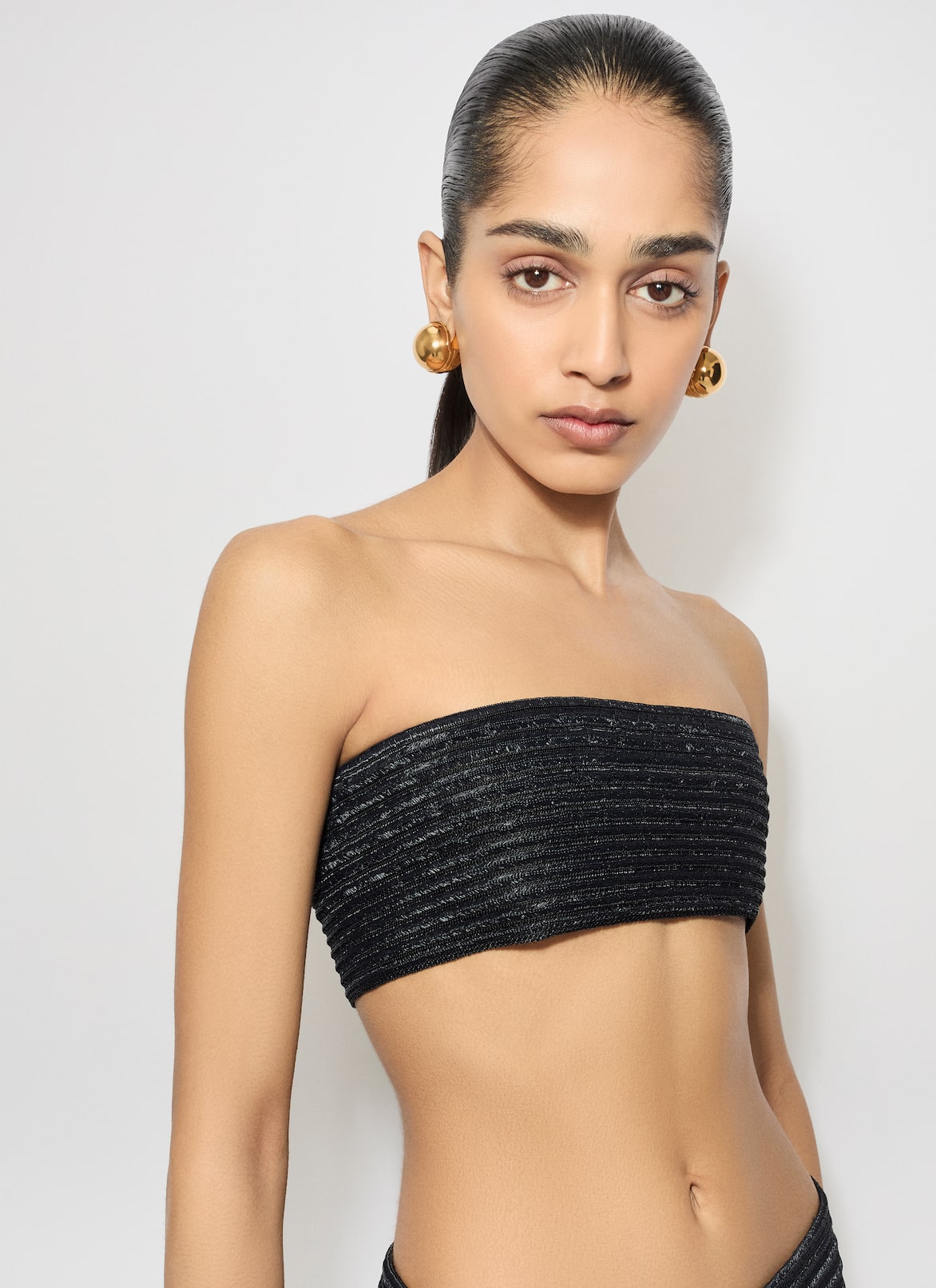 TOP KNITTED CORSET ALAÏA BLACK TOP KNITTED CORSET